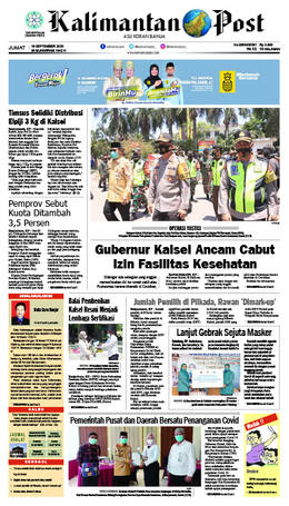 Sampul edisi 18 September 2020