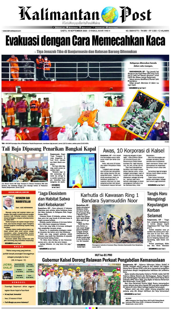 Sampul edisi 19 September 2026