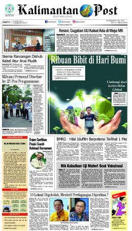 Sampul edisi 23 April 2022