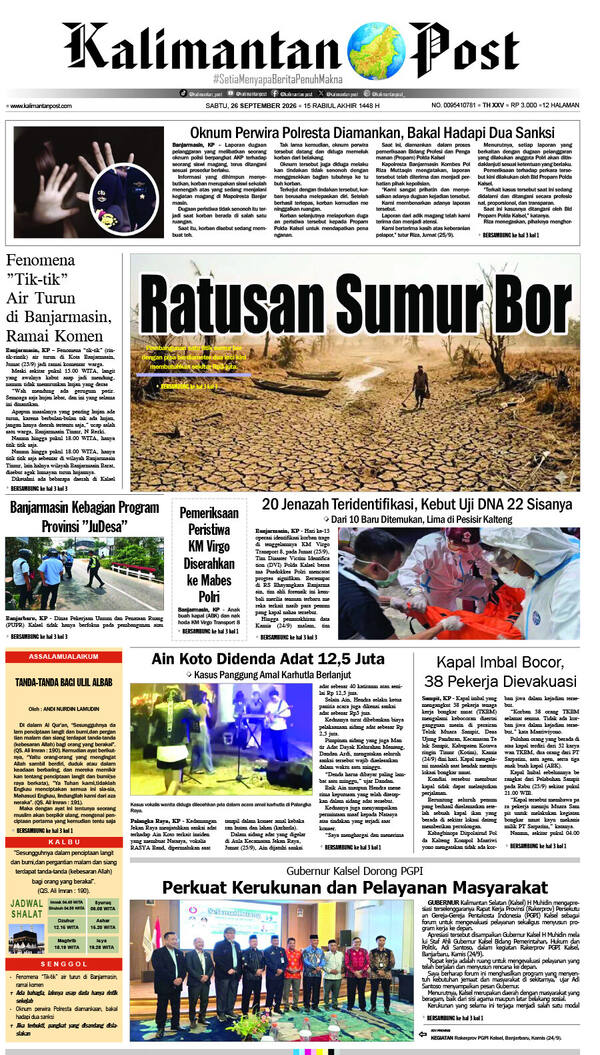 Sampul edisi 26 September 2026